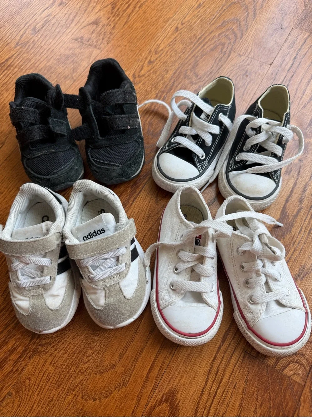 Toddler sneakers in size 5- adidas, converse and Puma